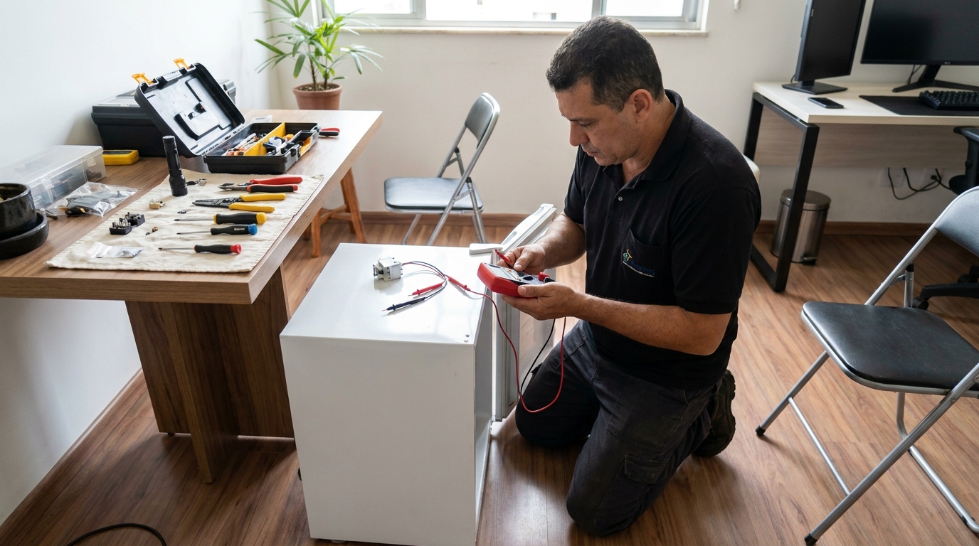 Reparo da placa eletrônica de frigobar em Anápolis‑GO